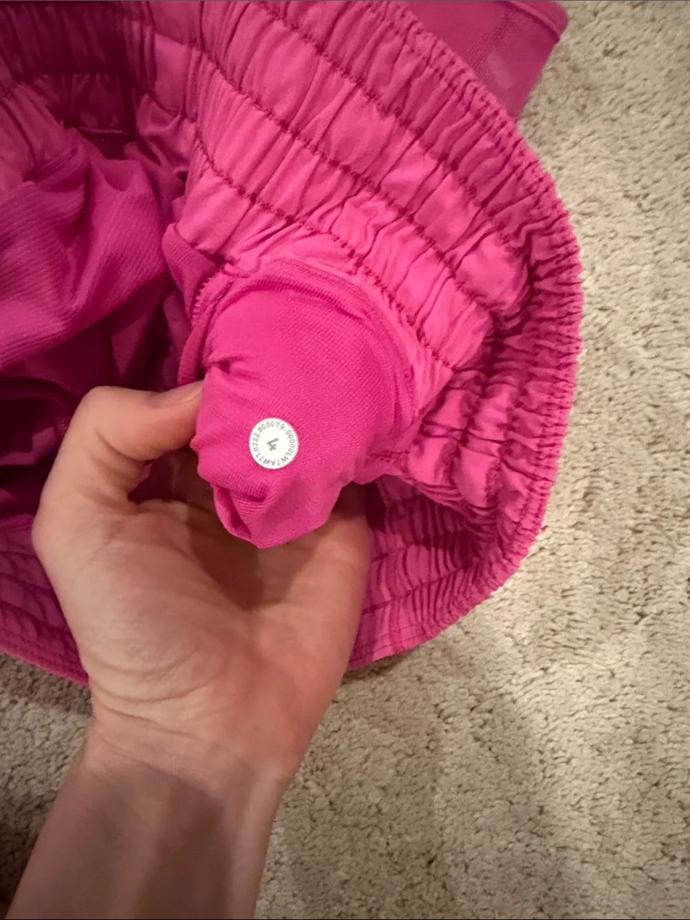 lululemon athletica hottie hot 4” high rise Sonic Pink Running Shorts